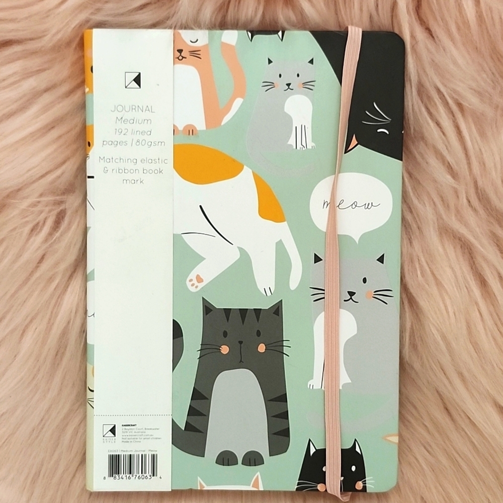 Brand New KAISER STYLE MEDIUM JOURNAL "MEOW" NOTE PAD